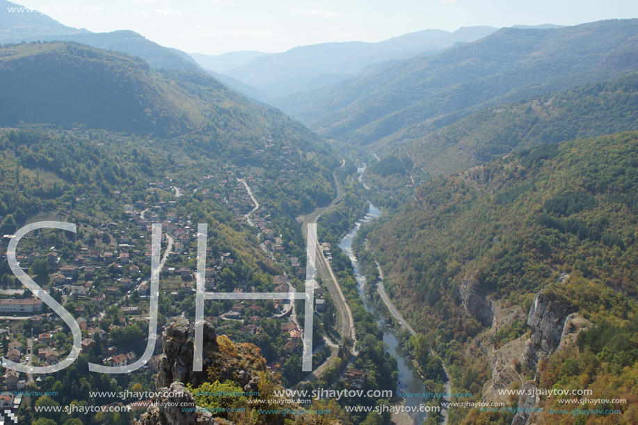 Amazing Panoramic view of Iskar Gorge, Balkan Mountains, Bulgaria