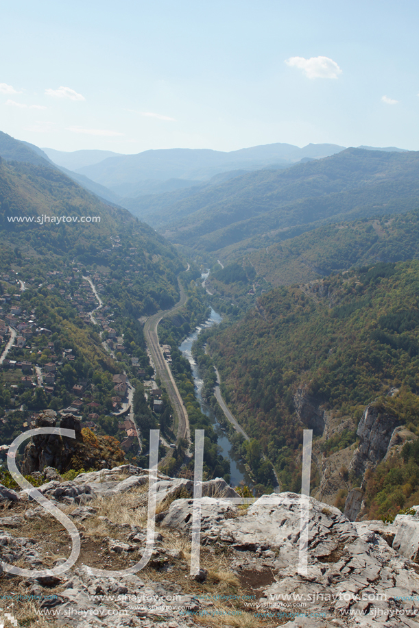 Amazing Panoramic view of Iskar Gorge, Balkan Mountains, Bulgaria