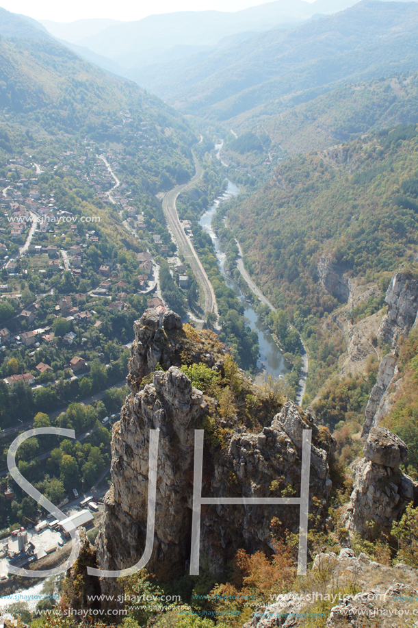 Amazing Panoramic view of Iskar Gorge, Balkan Mountains, Bulgaria