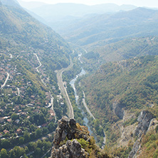 Amazing Panoramic view of Iskar Gorge, Balkan Mountains, Bulgaria