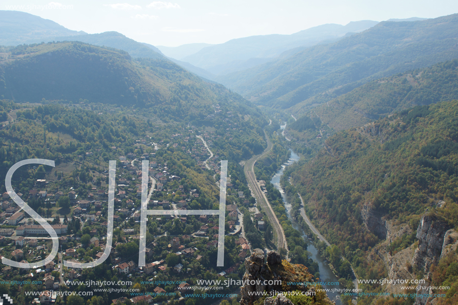 Amazing Panoramic view of Iskar Gorge, Balkan Mountains, Bulgaria