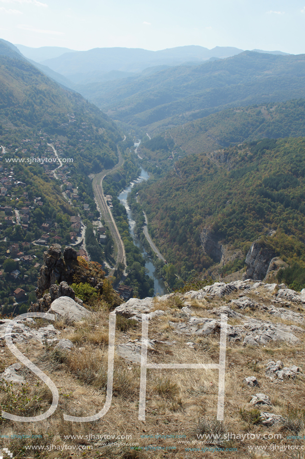 Amazing Panoramic view of Iskar Gorge, Balkan Mountains, Bulgaria