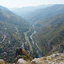 Amazing Panoramic view of Iskar Gorge, Balkan Mountains, Bulgaria