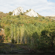 Amazing Panoramic view of Iskar Gorge near Cherepish Monastery, Balkan Mountains, Bulgaria