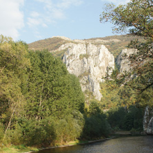 Amazing Panoramic view of Iskar Gorge near Cherepish Monastery, Balkan Mountains, Bulgaria