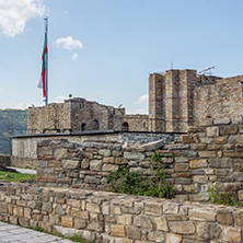 VELIKO TARNOVO, BULGARIA - 9 APRIL 2017: Ruins of The capital city of the Second Bulgarian Empire medieval stronghold Tsarevets, Veliko Tarnovo, Bulgaria