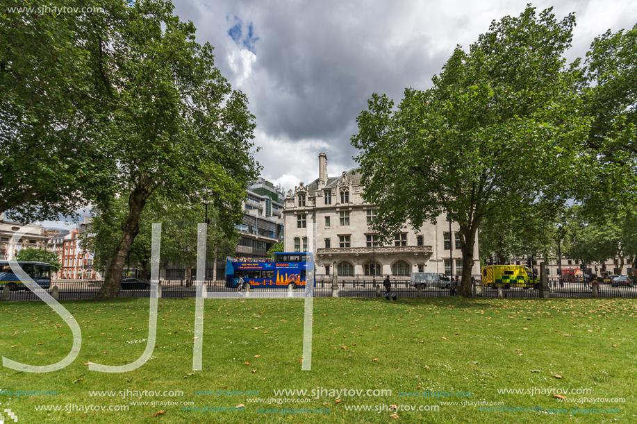 LONDON, ENGLAND - JUNE 15 2016: Panoramic view of Westminster, London, England, Great Britain