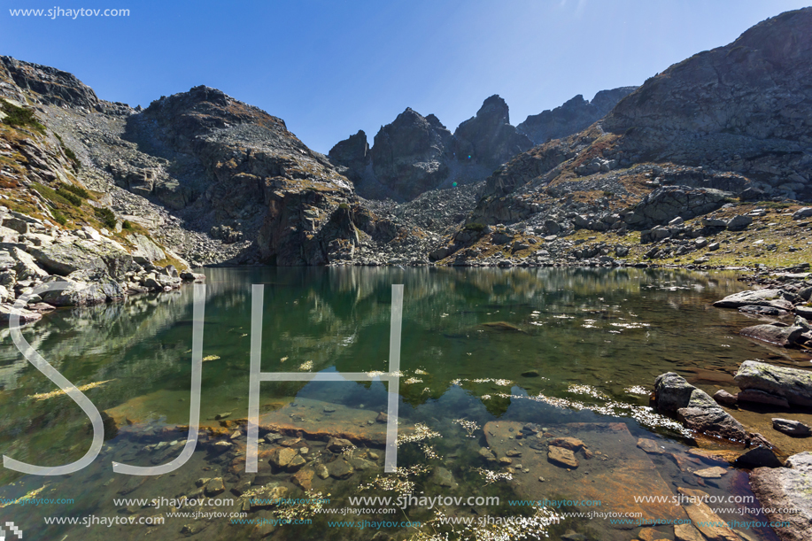 Amazing landscape of The Scary lake, Rila Mountain, Bulgaria