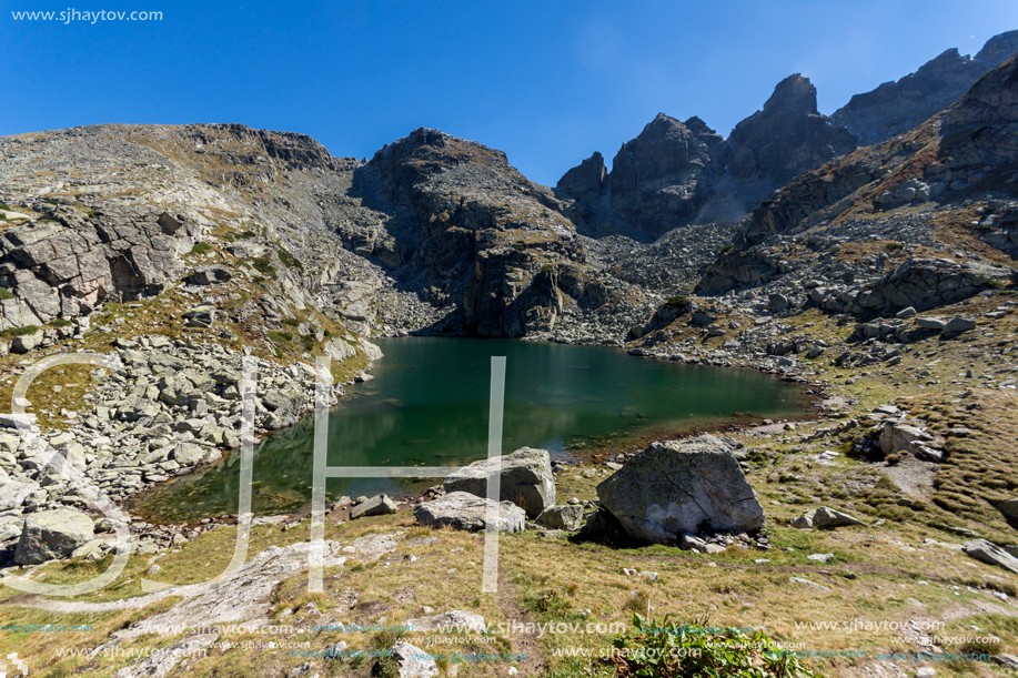 Amazing landscape of The Scary lake, Rila Mountain, Bulgaria