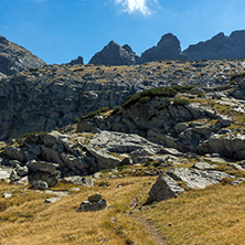 Amazing landscape of Rila Mountain near The Scary lake, Bulgaria