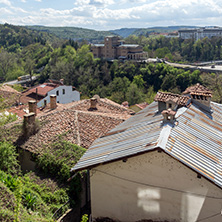 VELIKO TARNOVO, BULGARIA - APRIL 9,  2017: Panoramic view of city of Veliko Tarnovo, Bulgaria