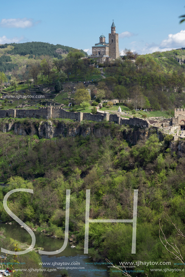 VELIKO TARNOVO, BULGARIA - APRIL 9,  2017: Panoramic view of city of Veliko Tarnovo, Bulgaria