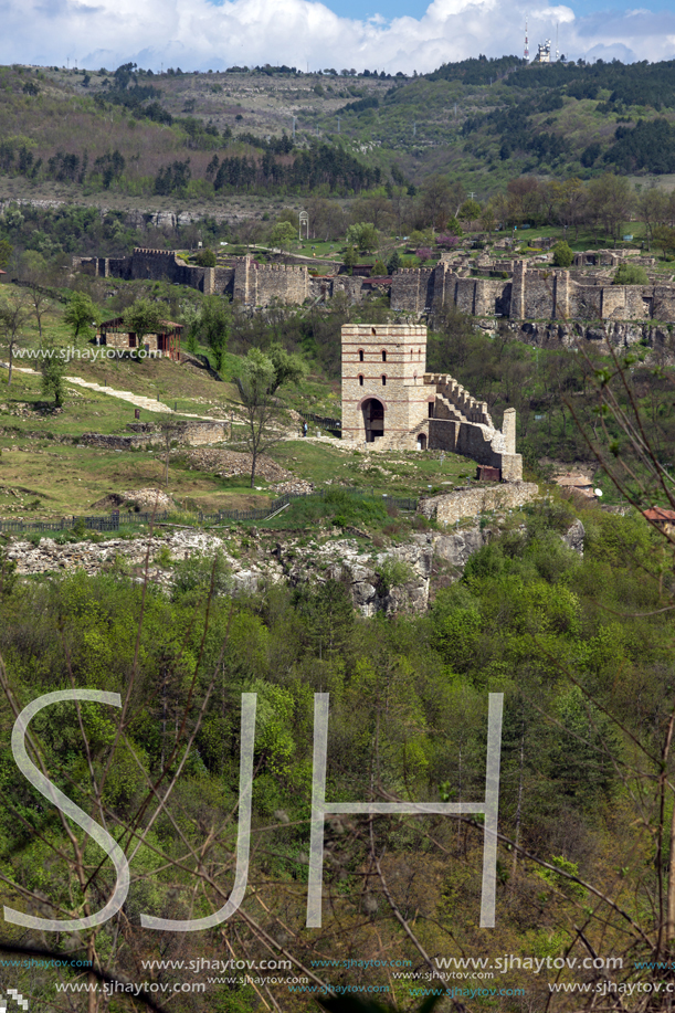 VELIKO TARNOVO, BULGARIA - APRIL 9,  2017: Panoramic view of city of Veliko Tarnovo, Bulgaria