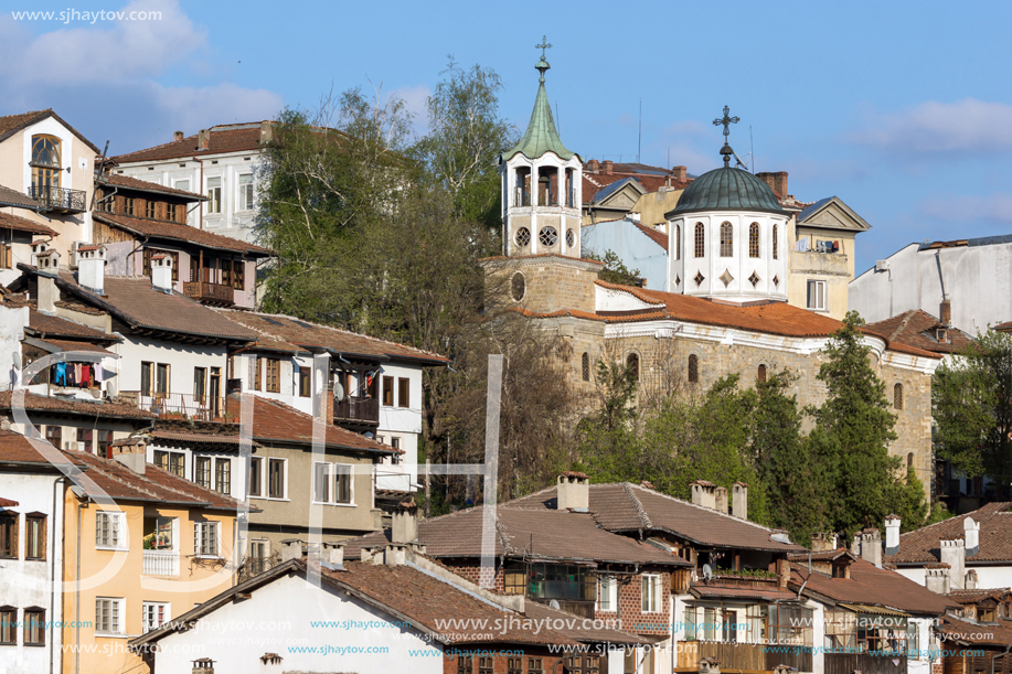 VELIKO TARNOVO, BULGARIA - APRIL 9,  2017: Panoramic view of city of Veliko Tarnovo, Bulgaria