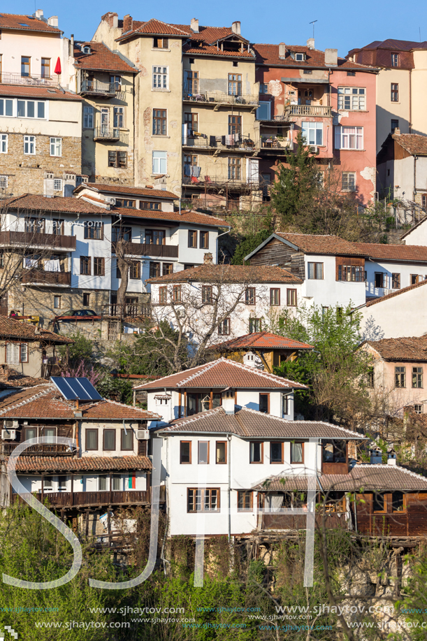 VELIKO TARNOVO, BULGARIA - APRIL 9,  2017: Panoramic view of city of Veliko Tarnovo, Bulgaria