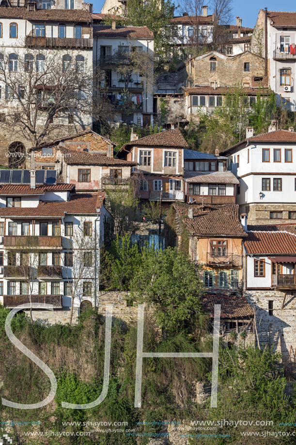 VELIKO TARNOVO, BULGARIA - APRIL 9,  2017: Panoramic view of city of Veliko Tarnovo, Bulgaria