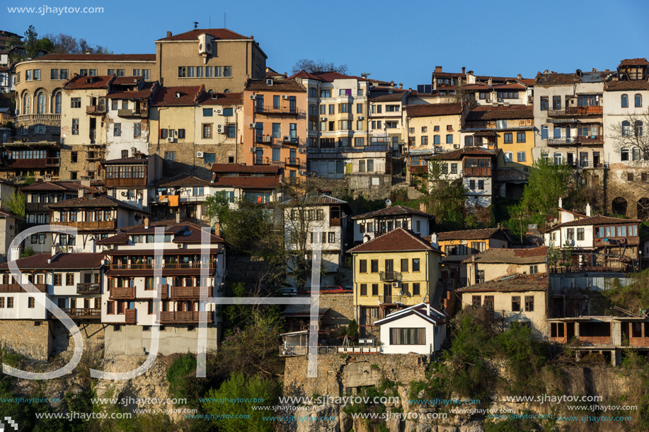 VELIKO TARNOVO, BULGARIA - APRIL 9,  2017: Panoramic view of city of Veliko Tarnovo, Bulgaria