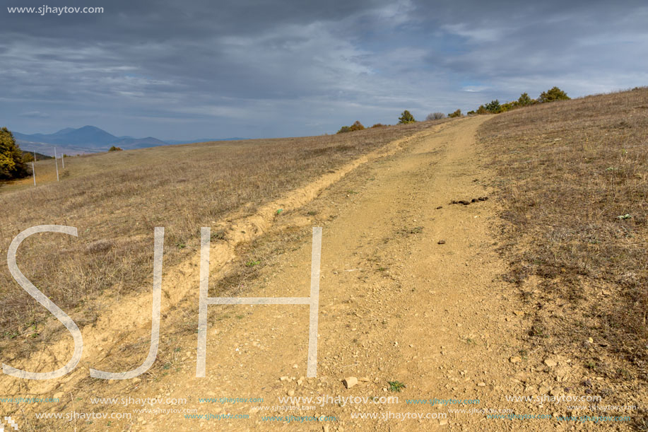 Autumn Panoramic view of Cherna Gora mountain, Pernik Region, Bulgaria