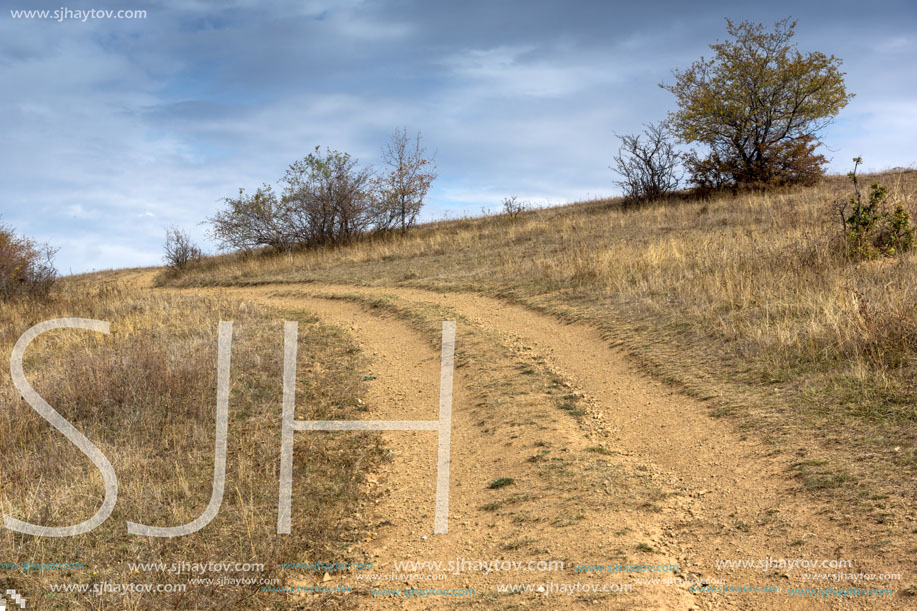 Autumn Panoramic view of Cherna Gora mountain, Pernik Region, Bulgaria