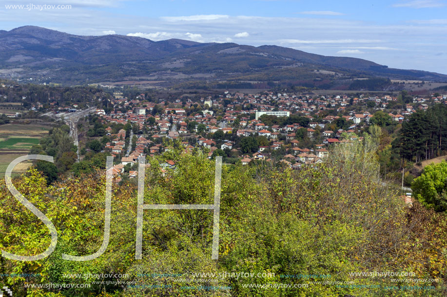 Panoramic view of town of Zemen,  Pernik Region, Bulgaria