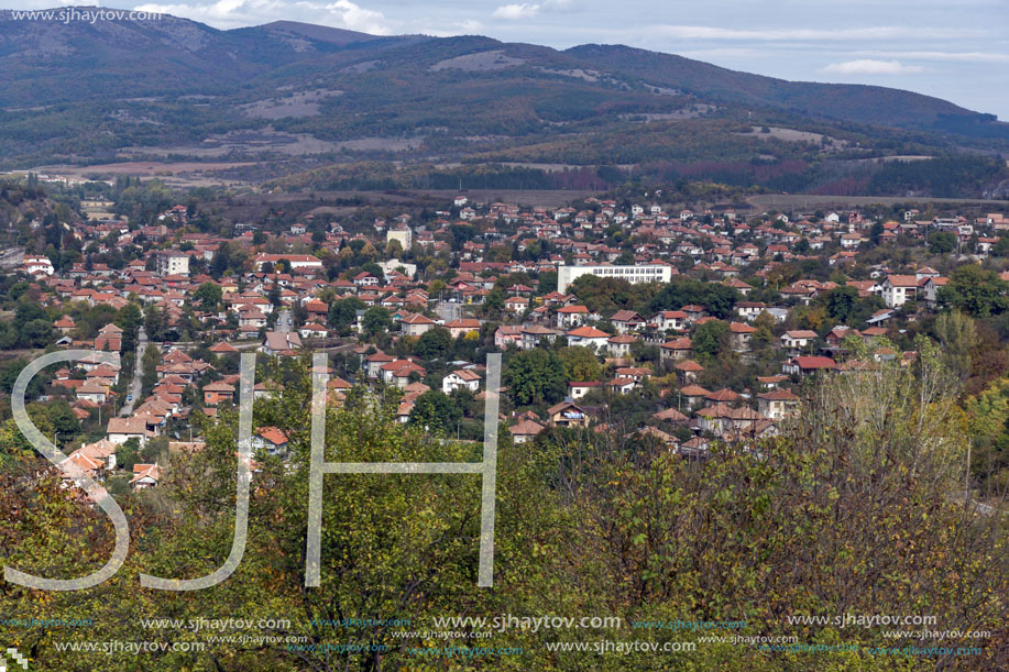 Panoramic view of town of Zemen,  Pernik Region, Bulgaria