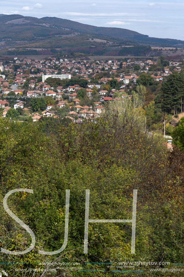 Panoramic view of town of Zemen,  Pernik Region, Bulgaria