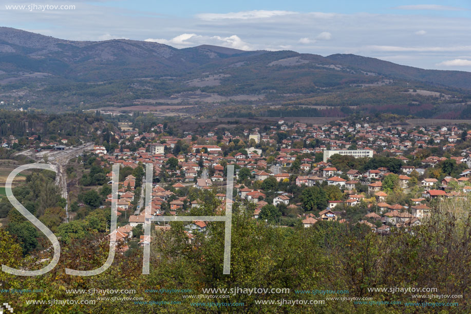 Panoramic view of town of Zemen,  Pernik Region, Bulgaria