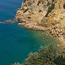 Amazing small beach with blue waters in Thassos island, East Macedonia and Thrace, Greece