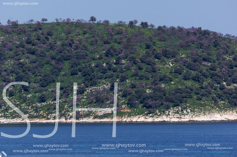 Panorama of Thasopoula Island, East Macedonia and Thrace, Greece