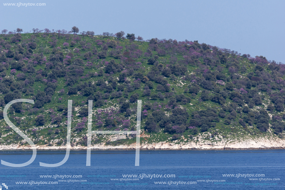 Panorama of Thasopoula Island, East Macedonia and Thrace, Greece