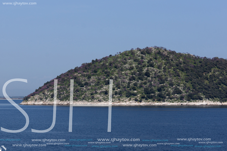 Panorama of Thasopoula Island, East Macedonia and Thrace, Greece