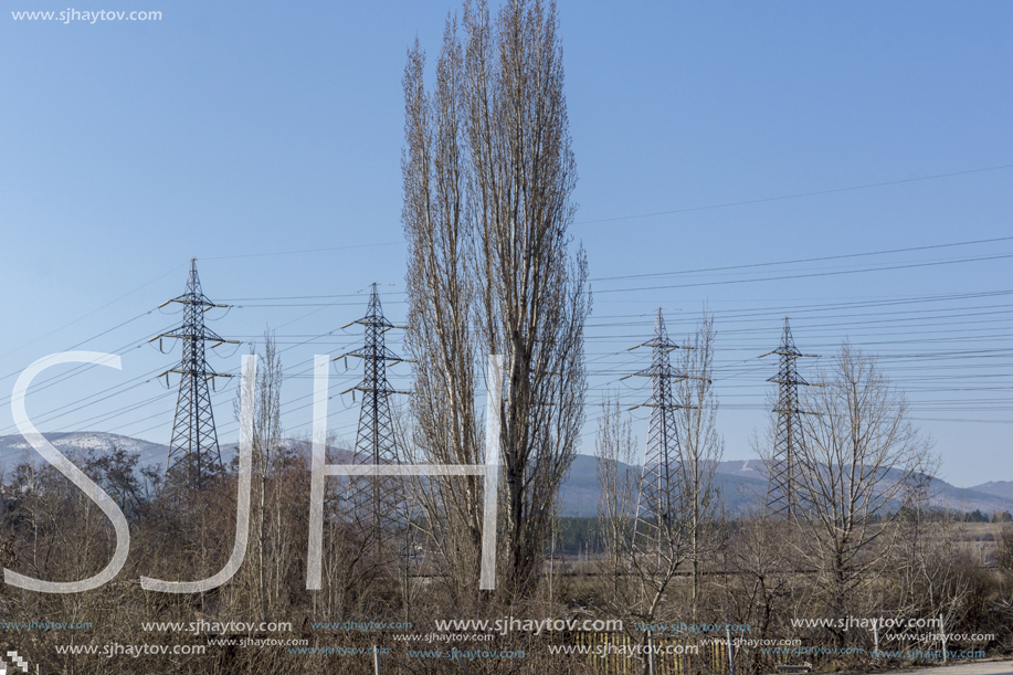 PERNIK, BULGARIA - MARCH 12, 2014: Plants in Industrial Zone of city of Pernik, Bulgaria