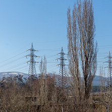 PERNIK, BULGARIA - MARCH 12, 2014: Plants in Industrial Zone of city of Pernik, Bulgaria