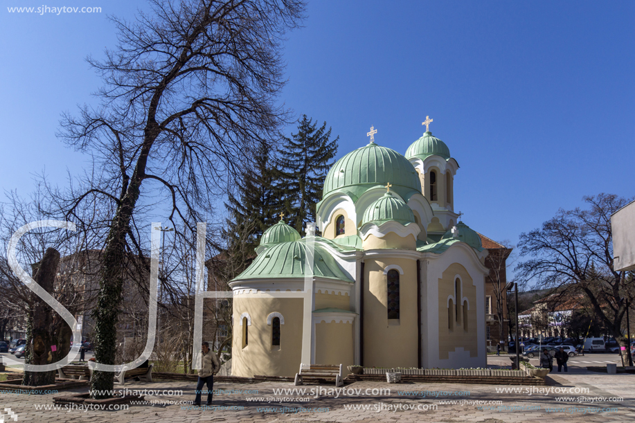 PERNIK, BULGARIA - MARCH 12, 2014: Church of John of Rila (St. Ivan Rilski) in city of Pernik, Bulgaria