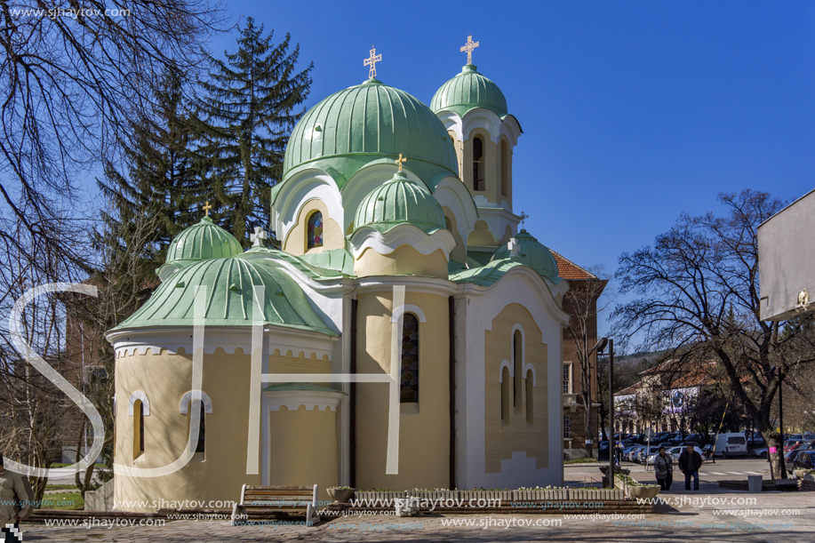 PERNIK, BULGARIA - MARCH 12, 2014: Church of John of Rila (St. Ivan Rilski) in city of Pernik, Bulgaria