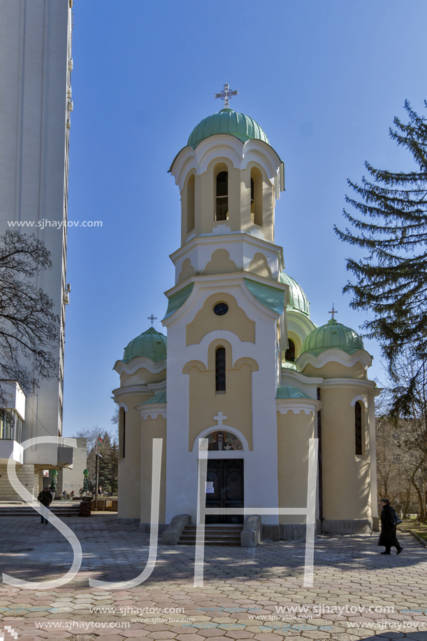 PERNIK, BULGARIA - MARCH 12, 2014: Church of John of Rila (St. Ivan Rilski) in city of Pernik, Bulgaria