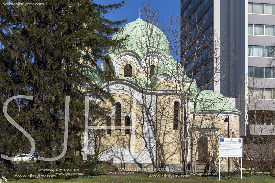 PERNIK, BULGARIA - MARCH 12, 2014: Church of John of Rila (St. Ivan Rilski) in city of Pernik, Bulgaria