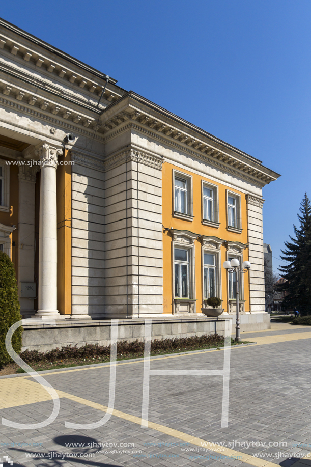 PERNIK, BULGARIA - MARCH 12, 2014: Building of Cultural center and Drama Theatre Boyan Danovski in city of Pernik, Bulgaria