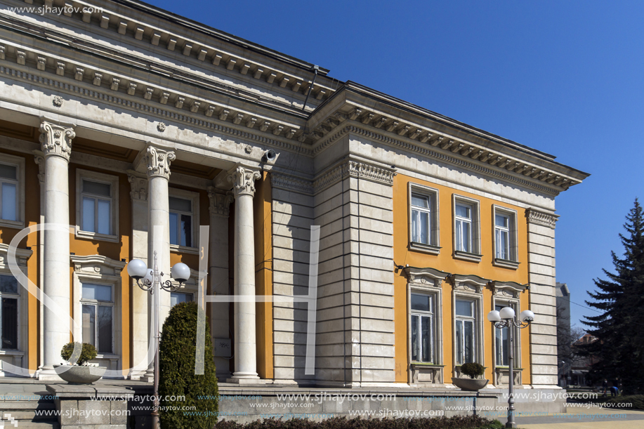 PERNIK, BULGARIA - MARCH 12, 2014: Building of Cultural center and Drama Theatre Boyan Danovski in city of Pernik, Bulgaria