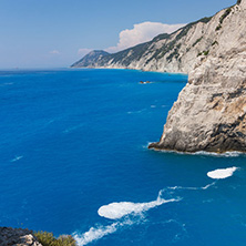 Seascape with Rocks near Porto Katsiki Beach, Lefkada, Ionian Islands, Greece