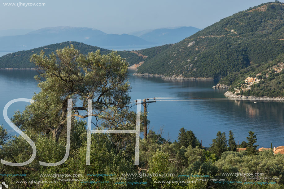 Amazing landscape of coastline of Lefkada, Ionian Islands, Greece