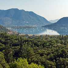 Amazing panorama of Nidri Bay, Lefkada, Ionian Islands, Greece