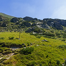 Landscape of Begovitsa River Valley, Pirin Mountain, Bulgaria