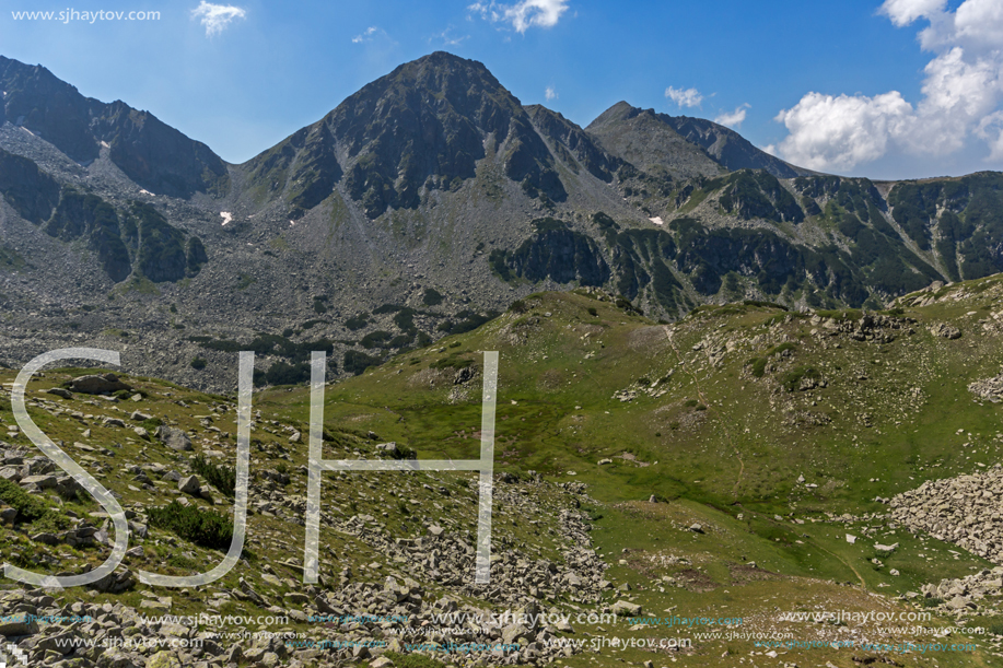 Landscape of Begovitsa River Valley, The Tooth and the dolls peaks, Pirin Mountain, Bulgaria