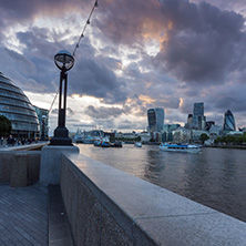 LONDON, ENGLAND - JUNE 15, 2016: Night Photo of City Hall in London , England, United Kingdom