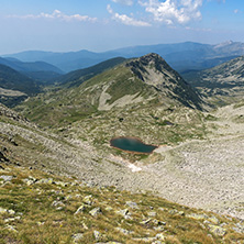 Amazing Landscape of Begovitsa (goat) pass and Goat Lake, Pirin Mountain, Bulgaria