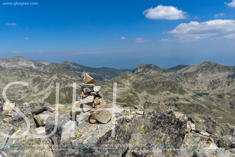 Amazing Landscape from Kamenitsa peak, Pirin Mountain, Bulgaria