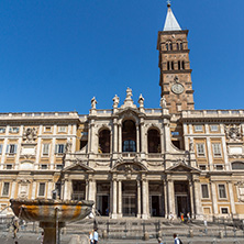 ROME, ITALY - JUNE 22, 2017: Amazing view of Basilica Papale di Santa Maria Maggiore in Rome, Italy