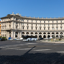 ROME, ITALY - JUNE 22, 2017: Amazing view of piazza della repubblica, Rome, Italy