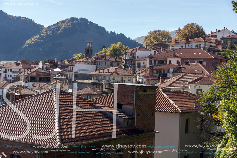 METSOVO, EPIRUS, GREECE - OCTOBER 19, 2013: Autumn view of village of Metsovo near city of Ioannina, Epirus Region, Greece